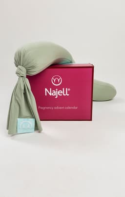 Adventskalender und Schwangerschaftskissen Set